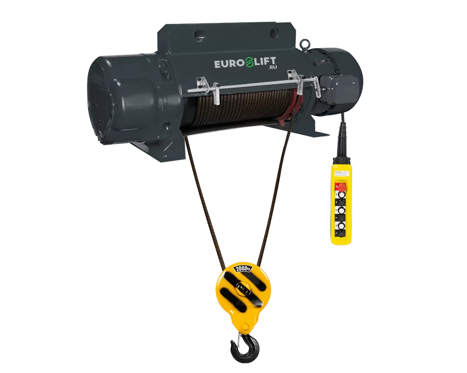 EURO-LIFT CD1 1 т, 9 м Канатный стационарный тельфер